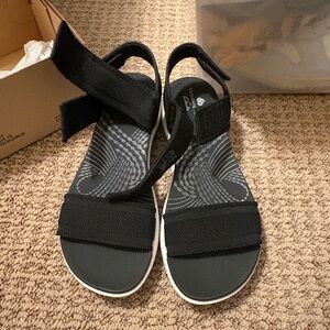 Clarks Black Sandals